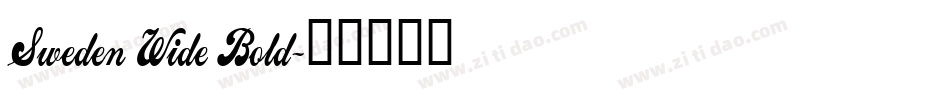 Sweden Wide Bold字体转换